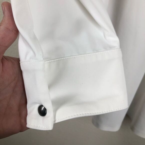 ADAY Something Tailored Shirt Minimalist Quiet Luxury Women's Dress Shirt Large - Picture 7 of 8